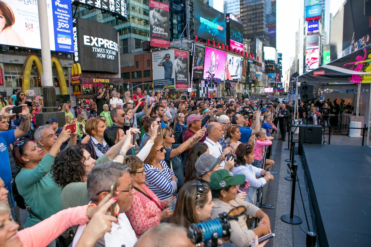 EPSON Times Square live audience