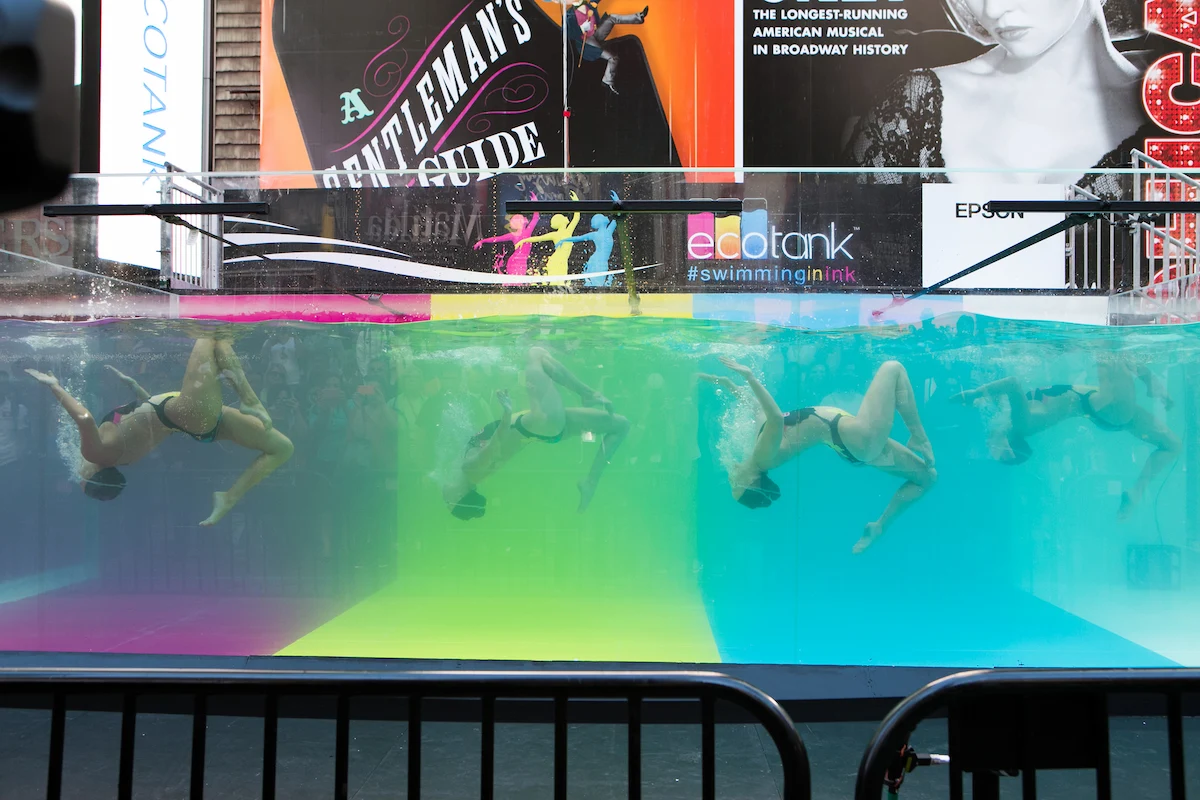 EPSON Times Square Ecotank swimmers