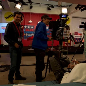 Buzzfeed We Did It America crew on set