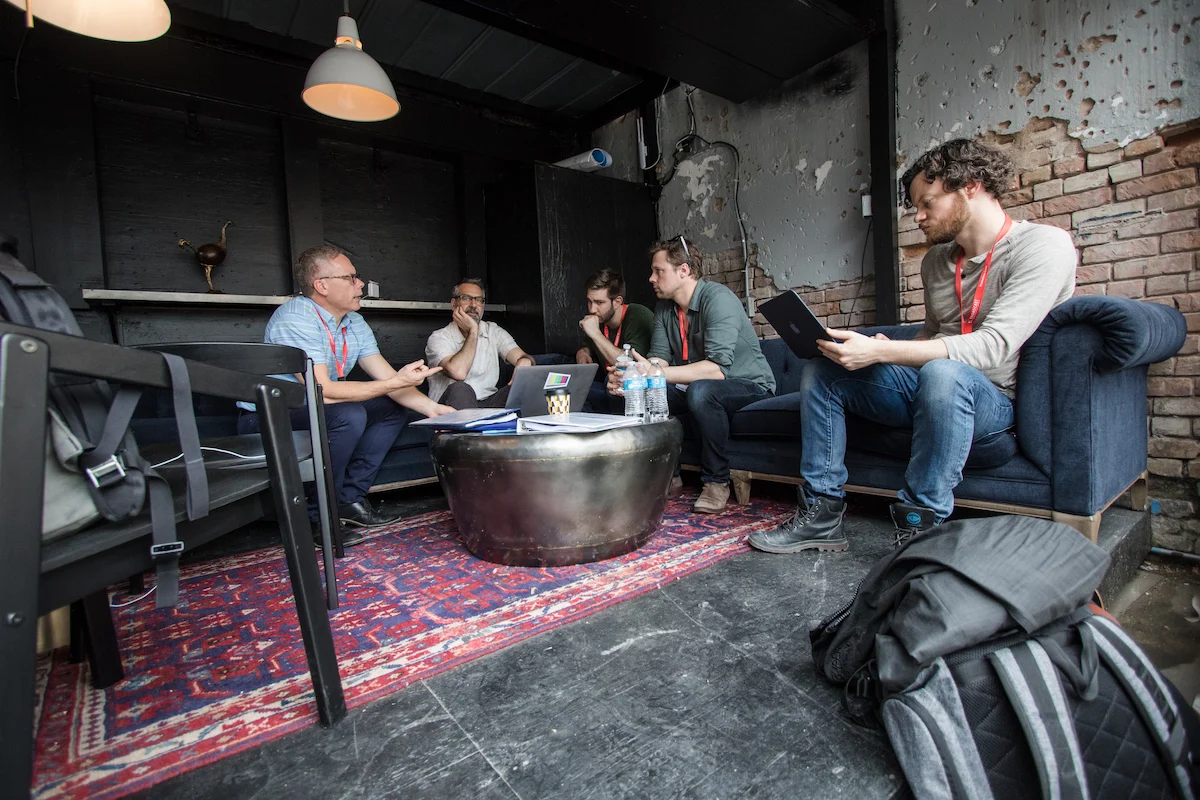 Mashable team meeting