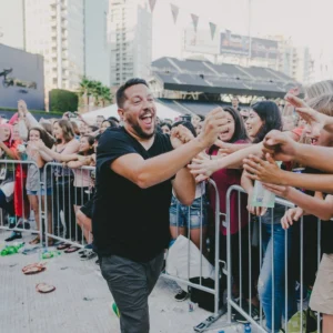 Impractically Speaking Live Sal high fiving crowd