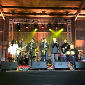 Bulleit Bourbon band on stage