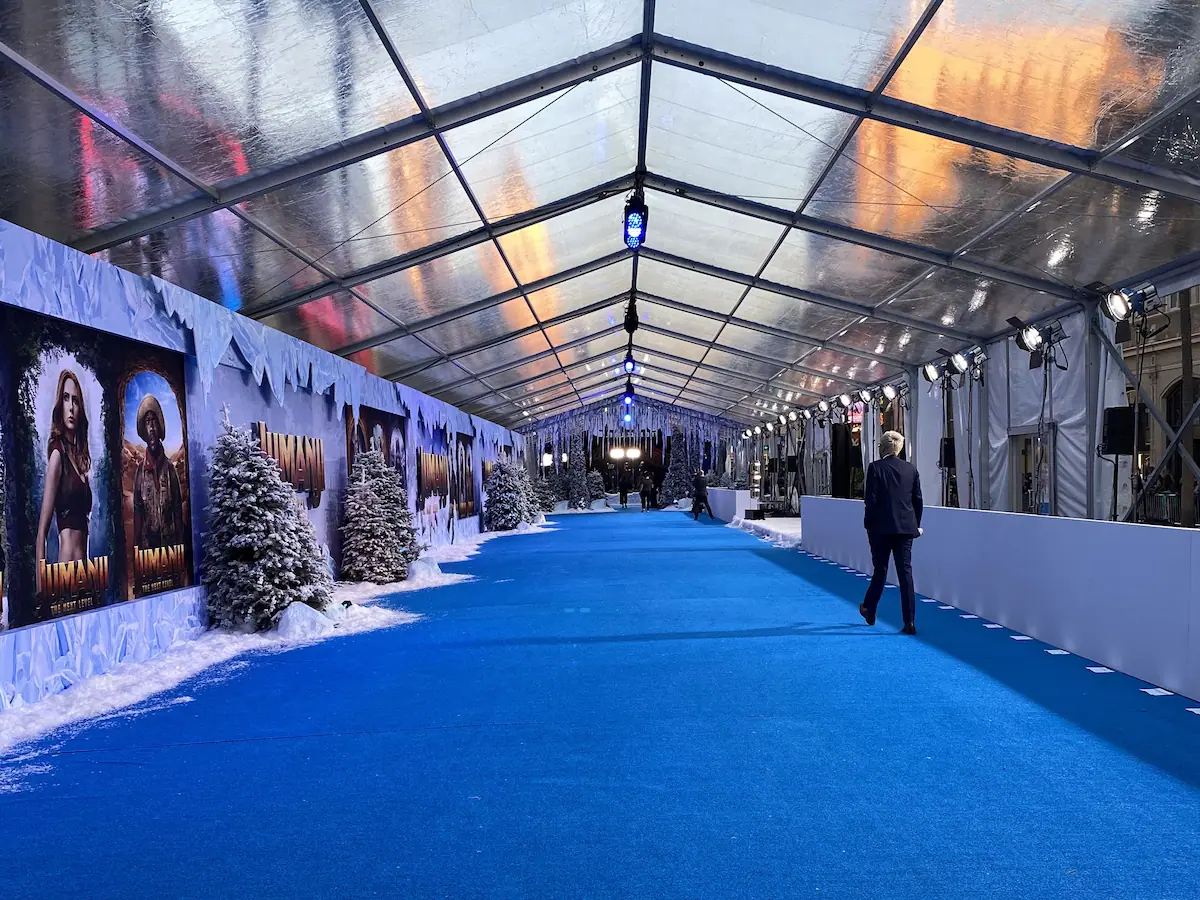 IMDb Jumanji premiere carpet hall