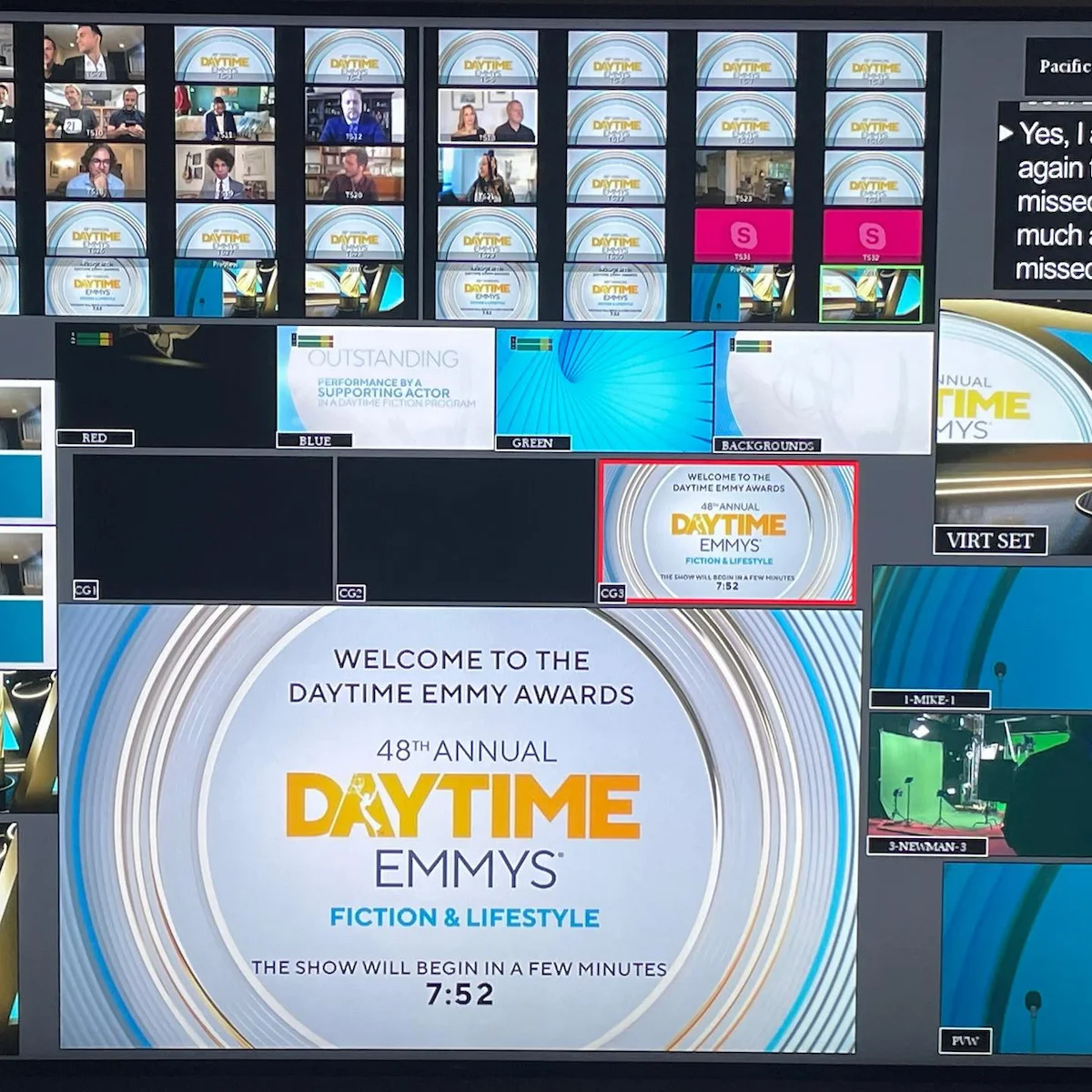 NATAS Daytime Emmys monitor views