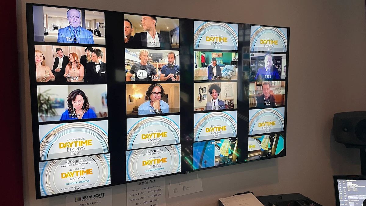 NATAS Daytime Emmys guests on monitor
