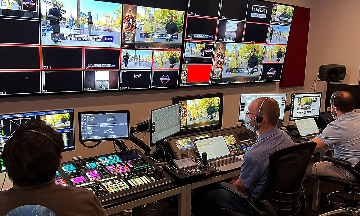 Stadium Live on the Line BOC control room