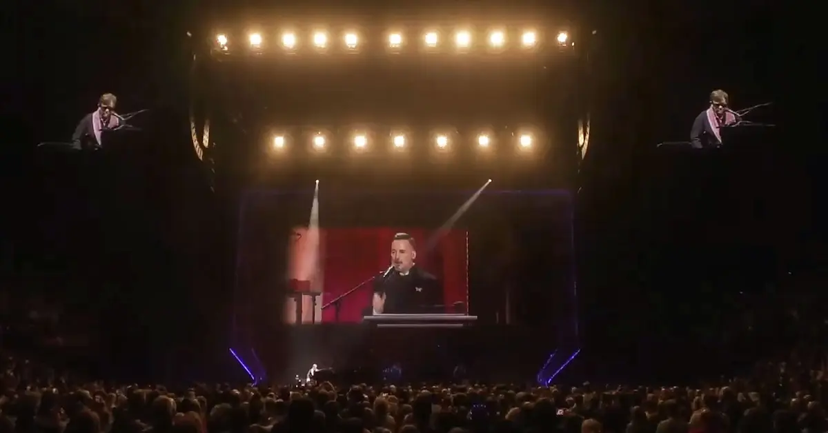 Elton John stage performance