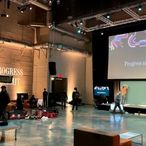 Atlantic Progress Summit auditorium setup