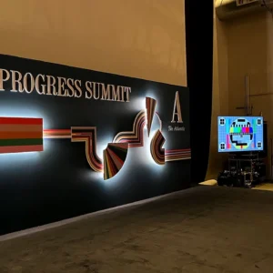 Atlantic Progress Summit wall display