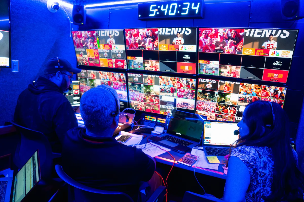 KC tailgate control room