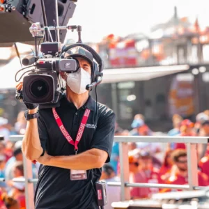 KC tailgate camera operator filming
