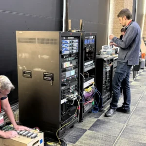 Al Jazeera equipment and crew BTS