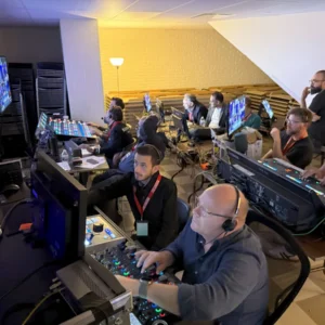 Al Jazeera control room crew