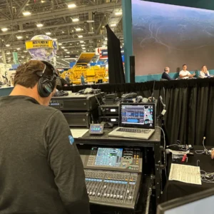 Hexagon Mining MINExpo control panel operator