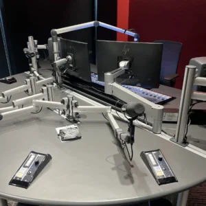 Radio Studio Mic and Monitor Arms