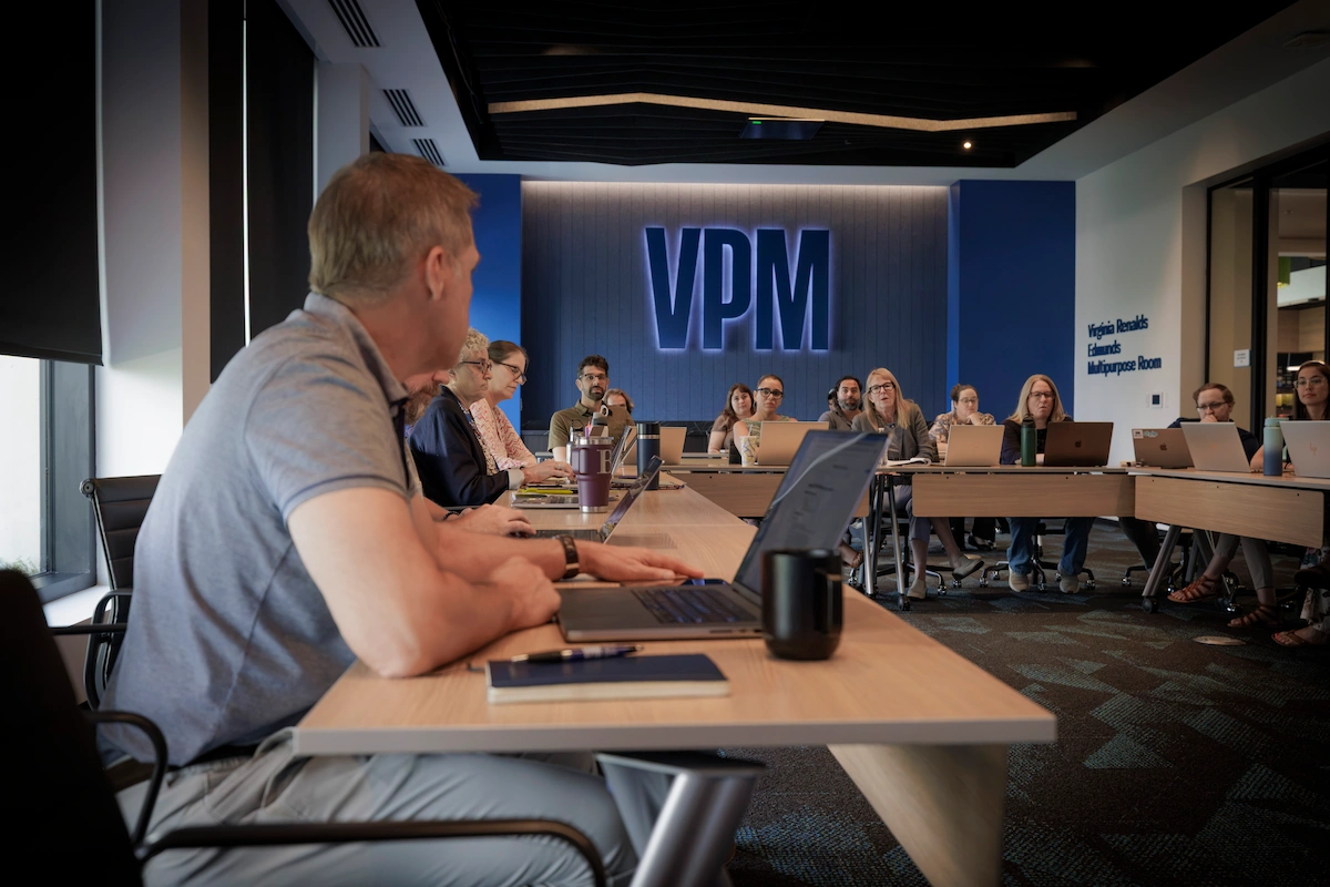 Virginia Public Media meeting room