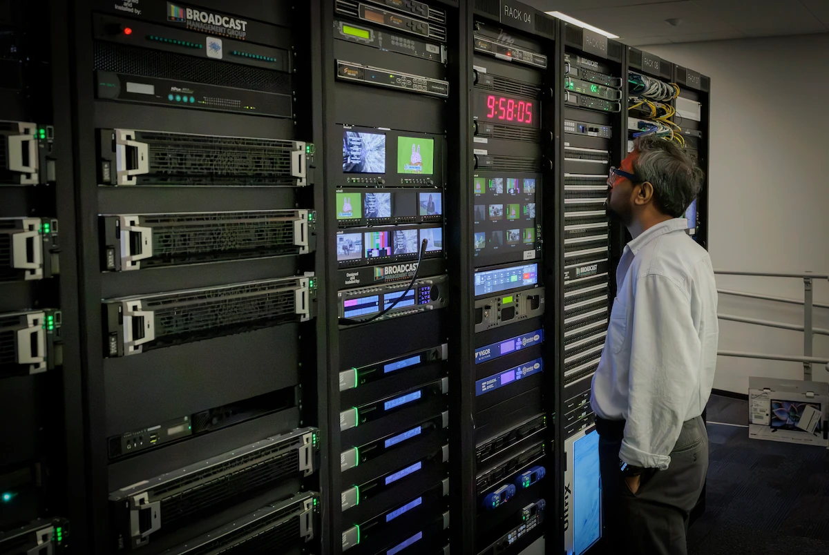 Virginia Public Media server racks