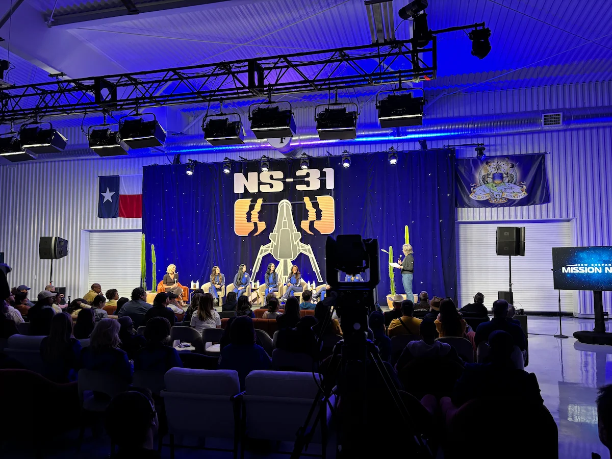 Blue Origin NS-31 crew panel