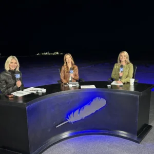 Blue Origin NS 31 reporter desk
