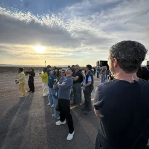 Blue Origin NS 31 crew watching sky