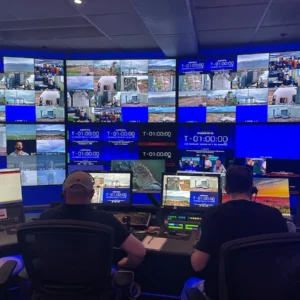 Blue Origin NS 32 control room
