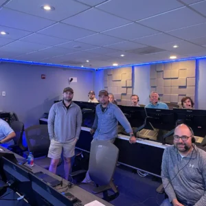 Blue Origin NS 32 control room crew