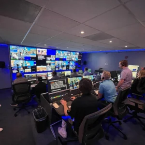 Blue Origin NS 32 control room back