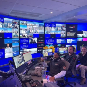 Blue Origin NS 32 control room operators