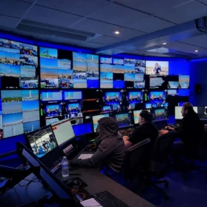 Blue Origin NS 32 control room operators working