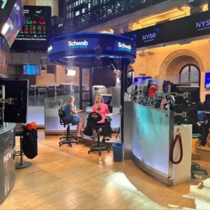 Schwab Network NYSE booth