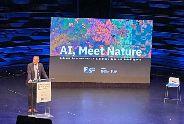 World Resources Institute AI, Meet Nature speaker on stage