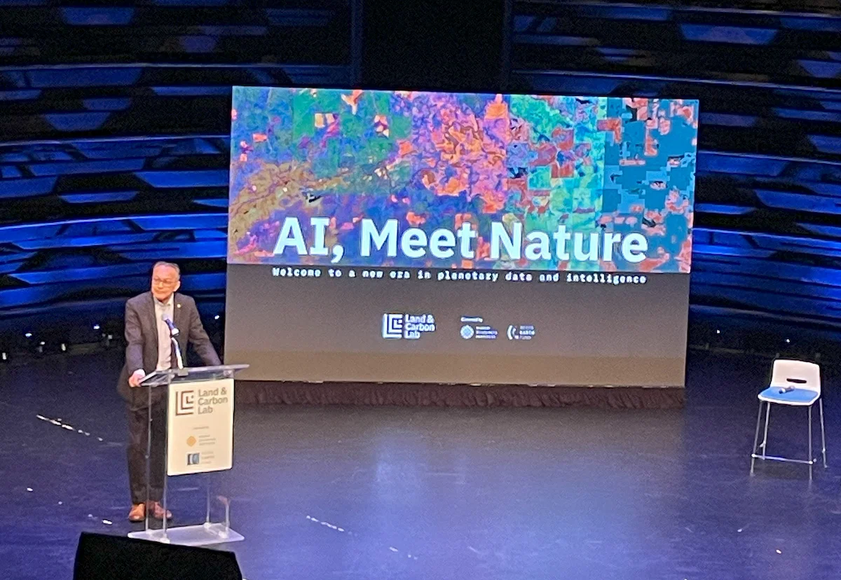 World Resources Institute AI, Meet Nature speaker on stage