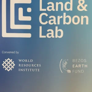 WRI AI Meet Nature land and carbon lab sign