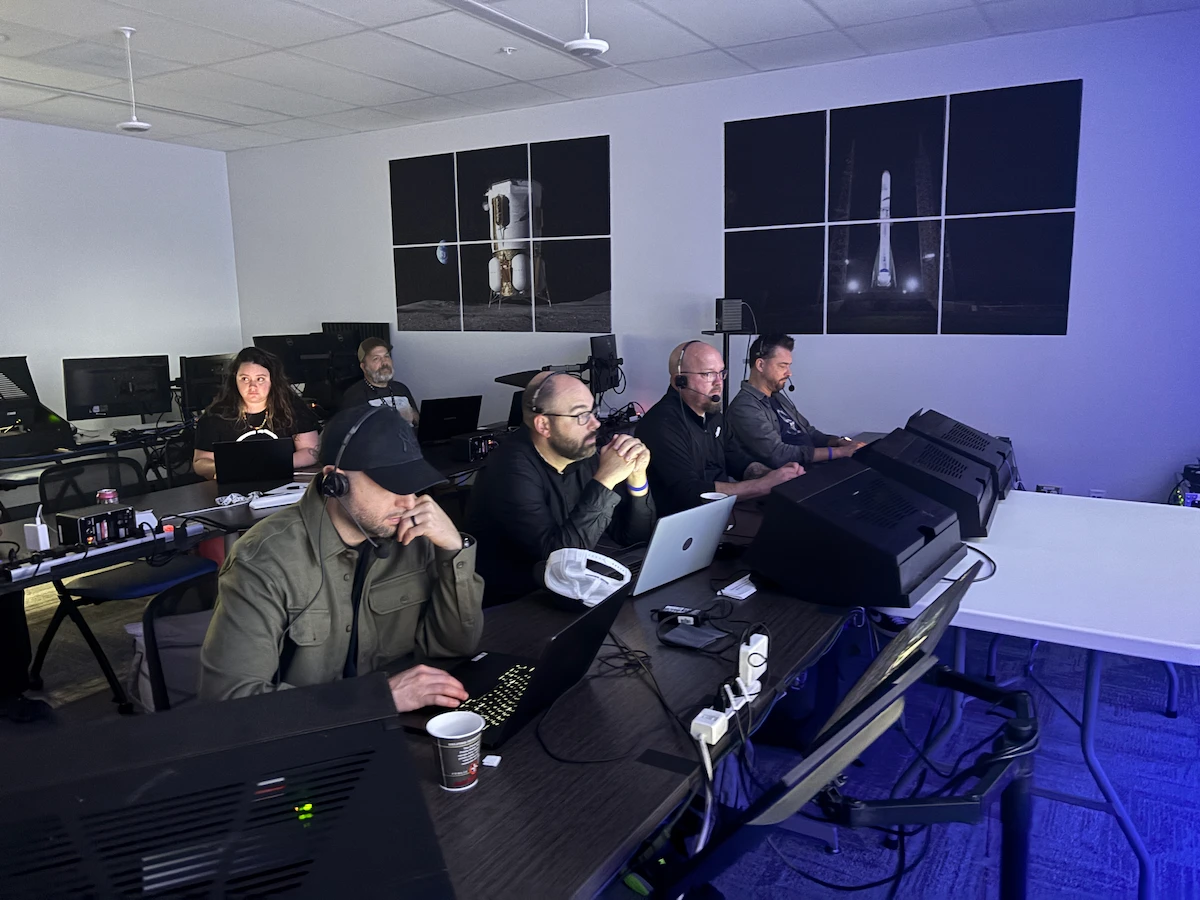 Blue Origin NG-2 control room crew