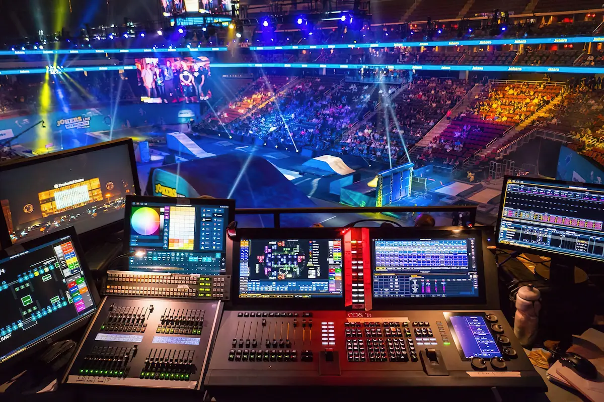 BMG multi-camera live event production crew on-site