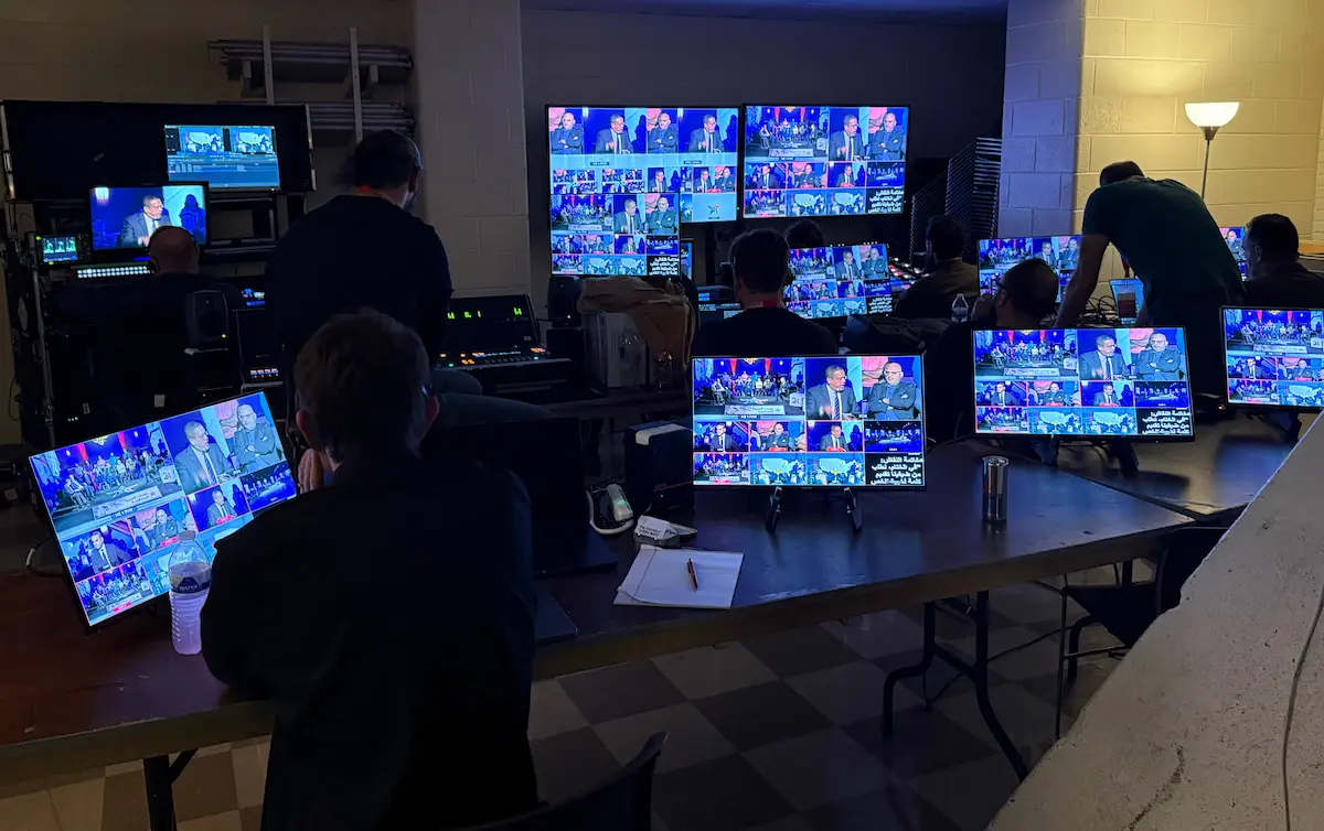 Temporary control room