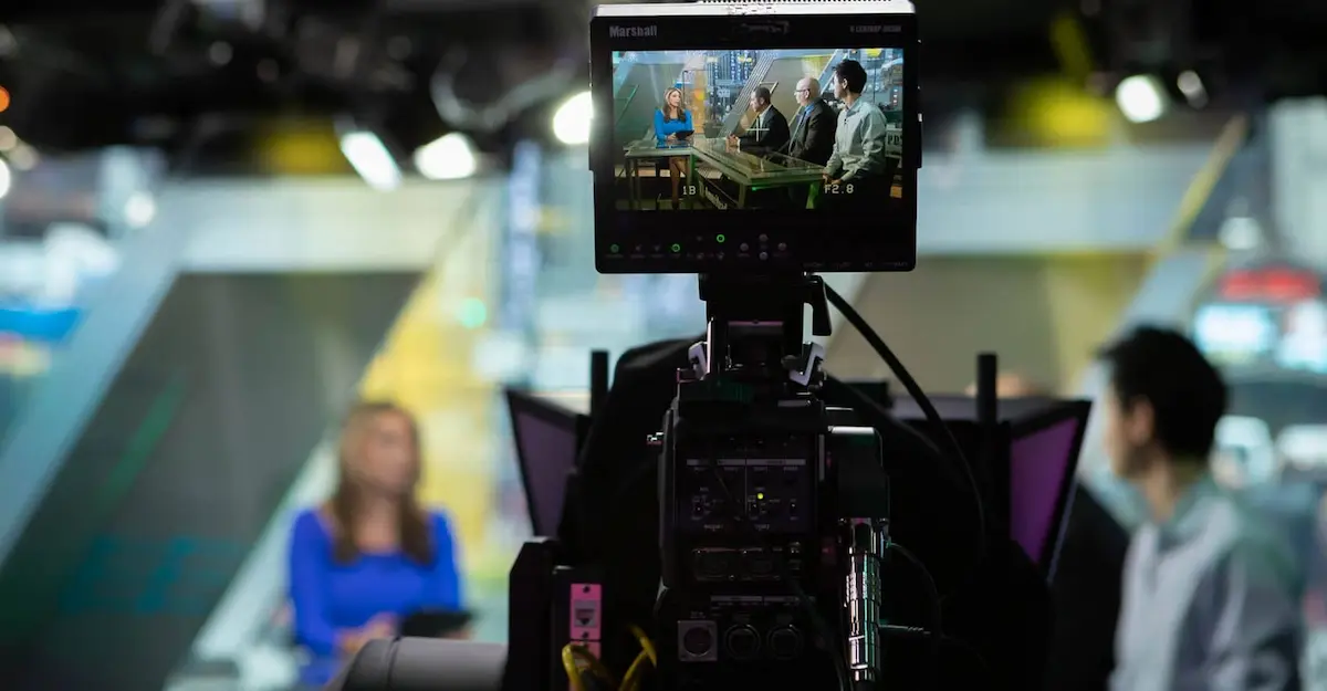 Talent through video camera lens