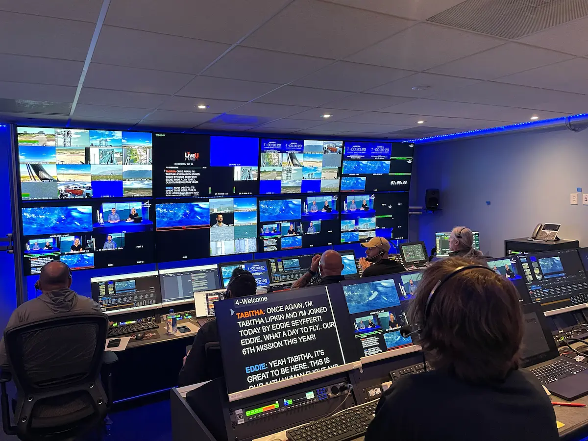 blue origin control room tele