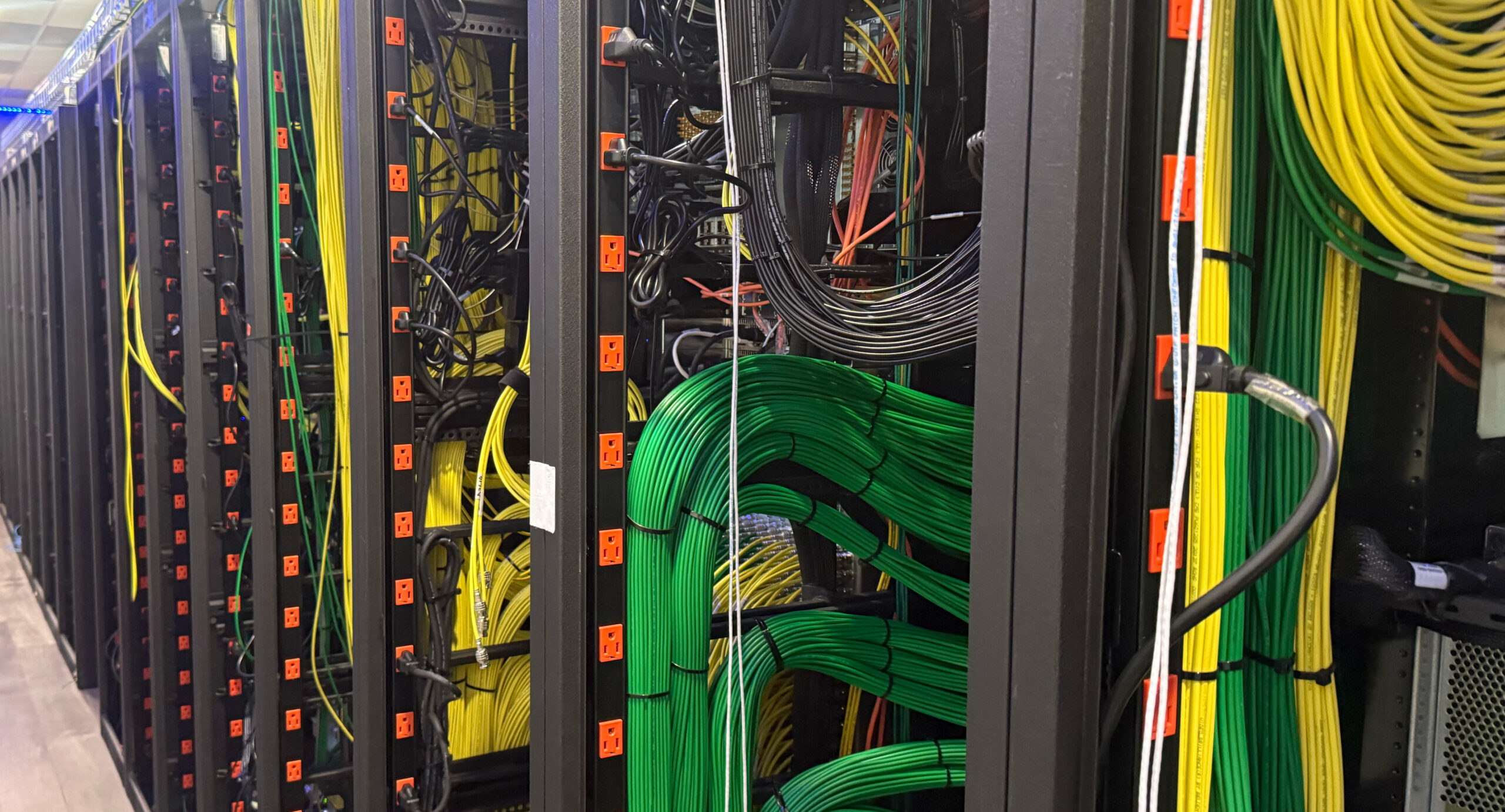 Server room wires