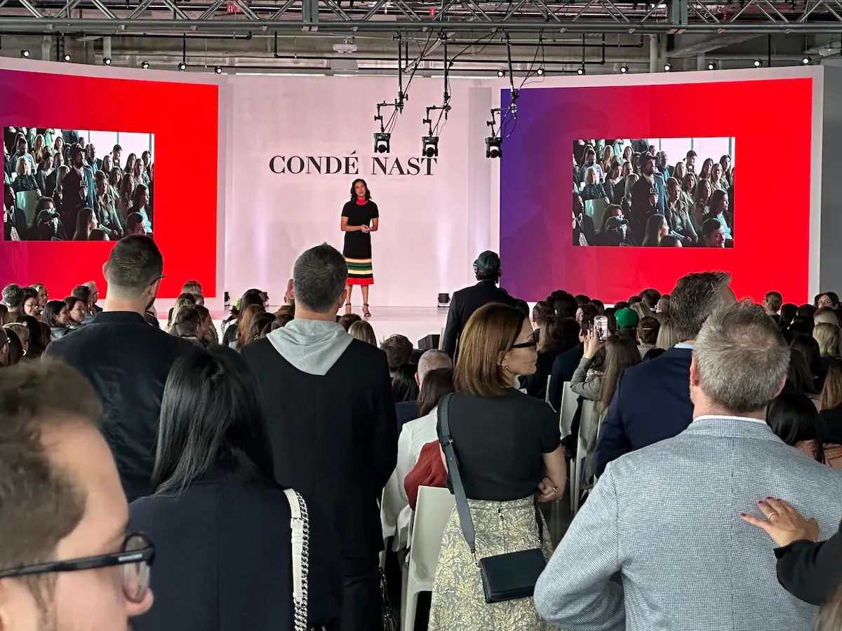 Conde Nast stage with audience watching