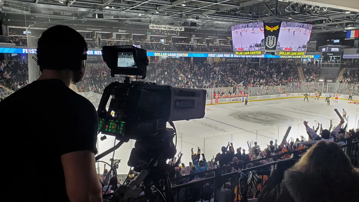 Hockey video camera