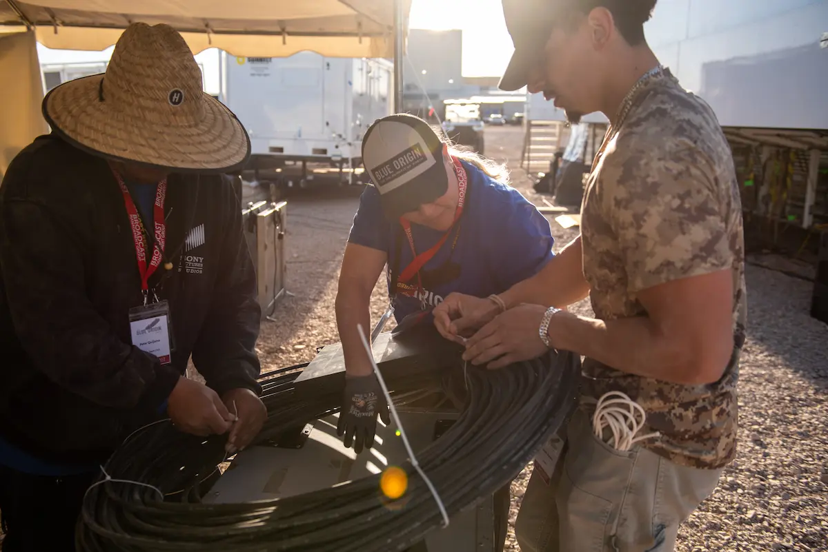 blue origin cable management