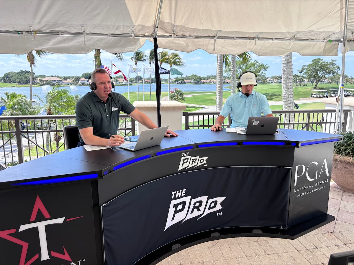 The Pro Tour Announcers at Desk