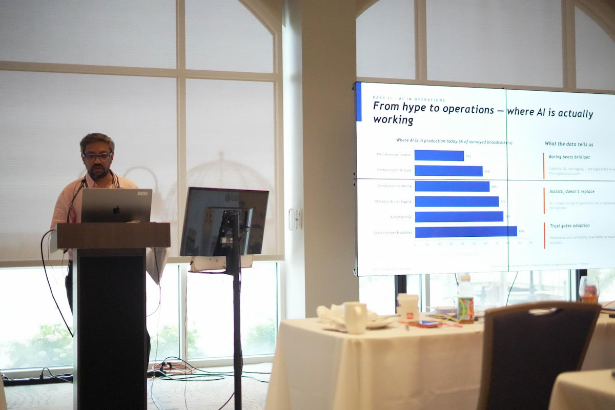 Tawfiq presenting