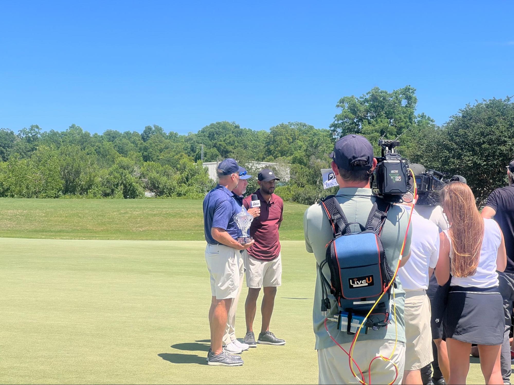 pro tour golf cameraman