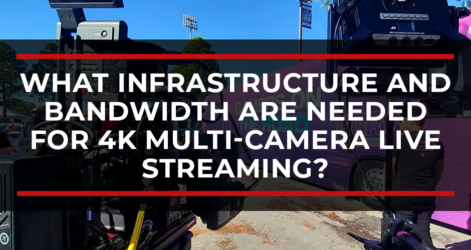 What Infrastructure and Bandwidth Are Needed for 4K Multi-Camera Live Streaming?