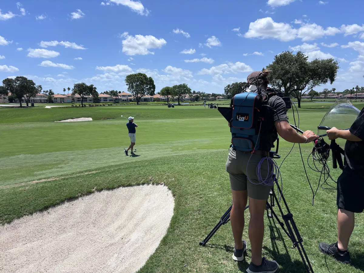 pro tour golf filming golf swing